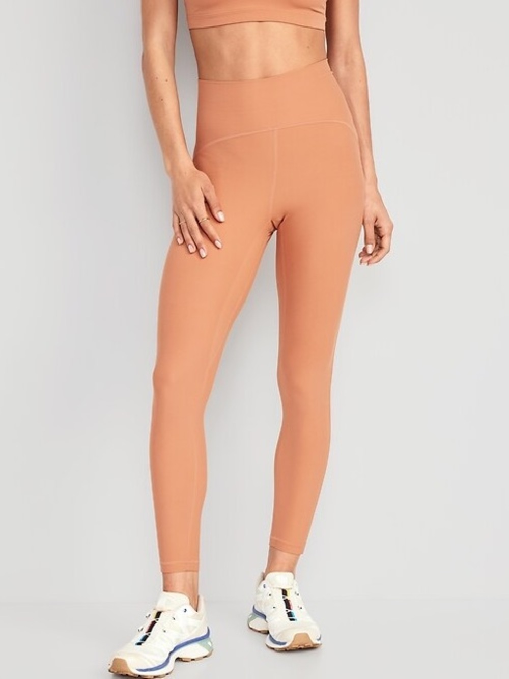 High-Waist Sculpting Petite Leggings in Toffee